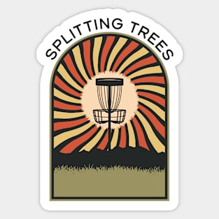 Splitting Trees | Disc Golf Vintage Retro Arch Mountains Sticker